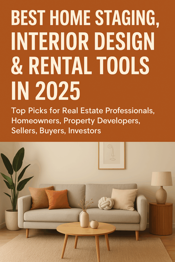 Best Home Staging, Interior Design & Rental Tools in 2025: Top Picks for Real Estate Professionals, Homeowners, Property Developers, Sellers, Buyers, Investors